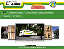 Tablet Screenshot of demenagements-guillaume.fr